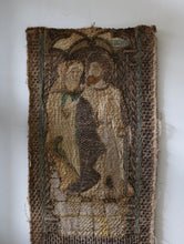 画像をギャラリービューアに読み込む, 十六世紀 金糸絹糸刺繍裂