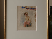 画像をギャラリービューアに読み込む, 椅子に座る女性