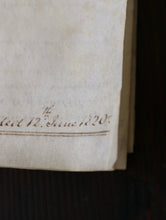 画像をギャラリービューアに読み込む, ( 2 Copies ) .. Dated  12 June 1820
